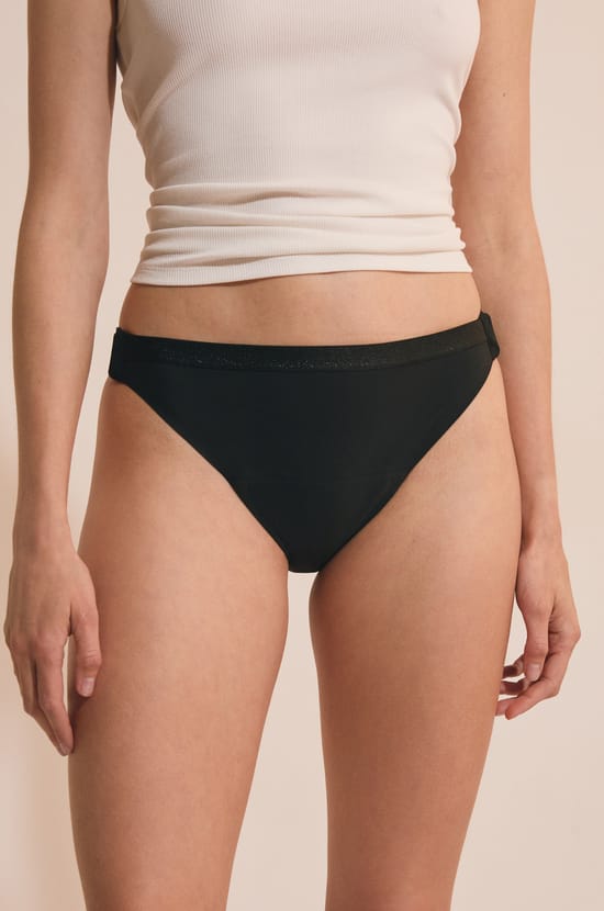 Culotte menstruelle en microfibre avec agrafes ajustables - Flux abondant;${refinementColor}