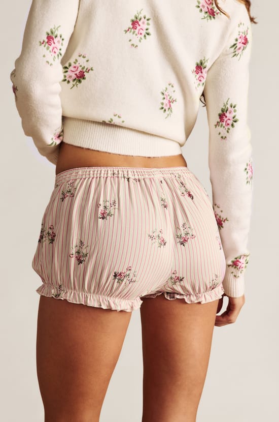 Short bloomer &agrave; motif fleuri;${refinementColor}