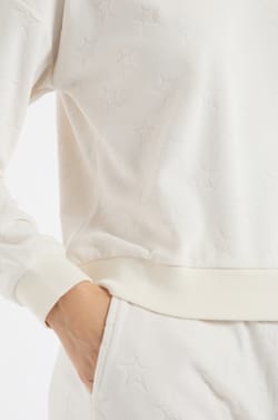 Sudadera de pijama con estampado de estrellas;${refinementColor}