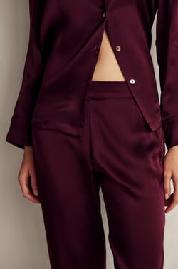 Pantal&oacute;n de pijama de seda;${refinementColor}