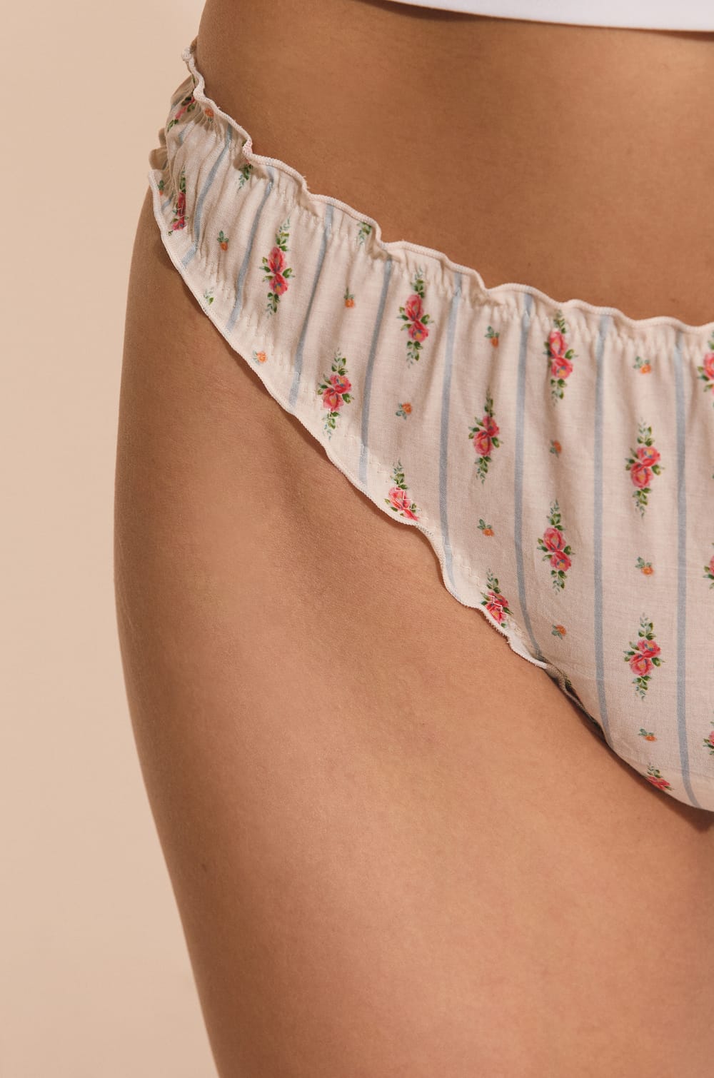 Cotton Thong with Patterns;${refinementColor}