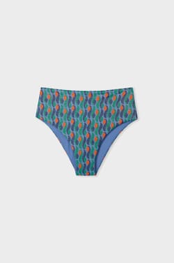 Braguita de bikini de cintura alta brillante;${refinementColor}
