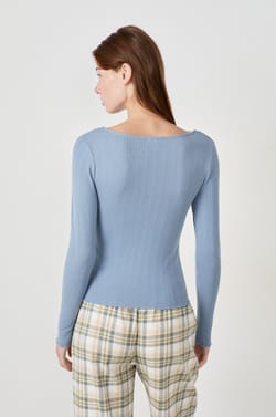 T-shirt de pyjama manches longues;${refinementColor}