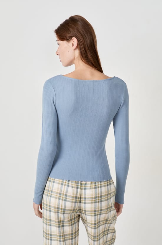 T-shirt de pyjama manches longues;${refinementColor}