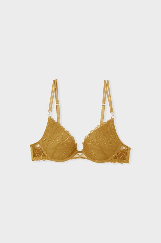 Bra N.2 - The Plunge Push-up in Floral Embroidery;${refinementColor}