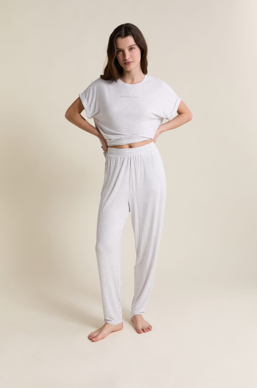 Pantalon de pyjama &eacute;lastiqu&eacute;;${refinementColor}