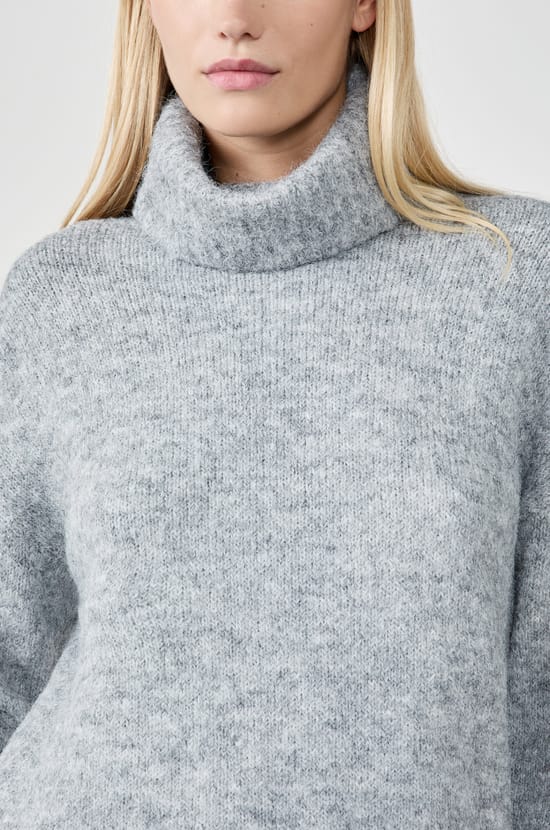 Turtleneck Sweater Dress;${refinementColor}