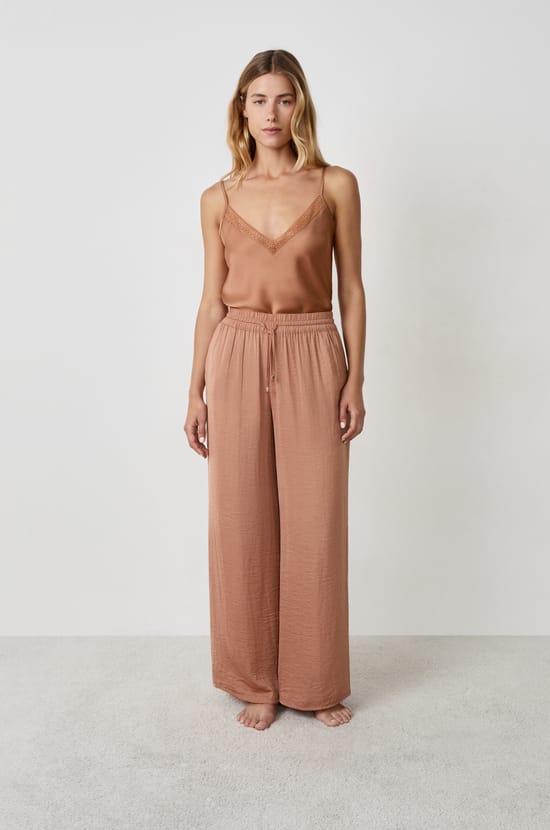 Wide-leg satin trousers;${refinementColor}