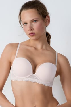 Bra Push up bandeau, tirantes extraibles;${refinementColor}