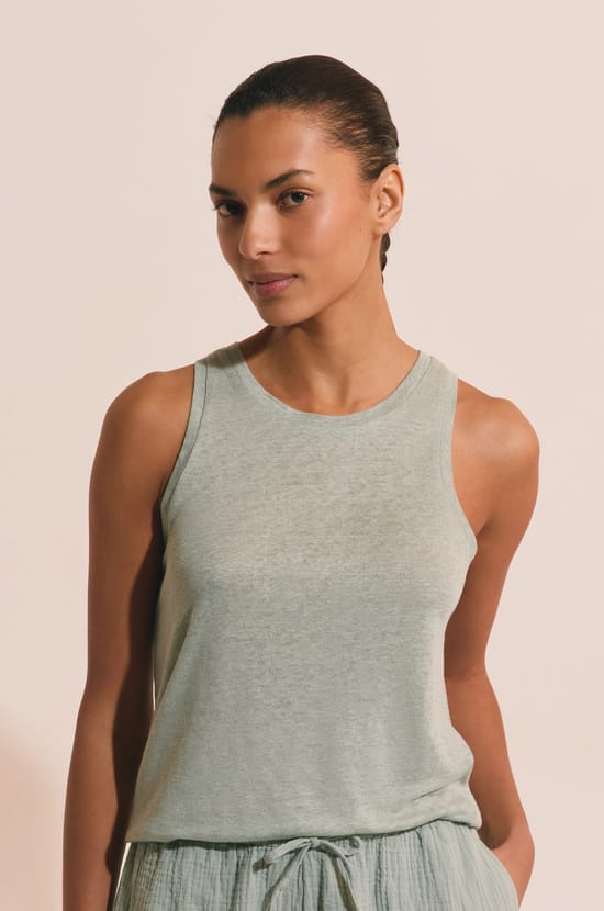 D&eacute;bardeur de pyjama en lin;${refinementColor}