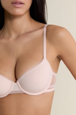Bra N.4 - The Lightly Lined in Microfibre with Lace Details;${refinementColor}