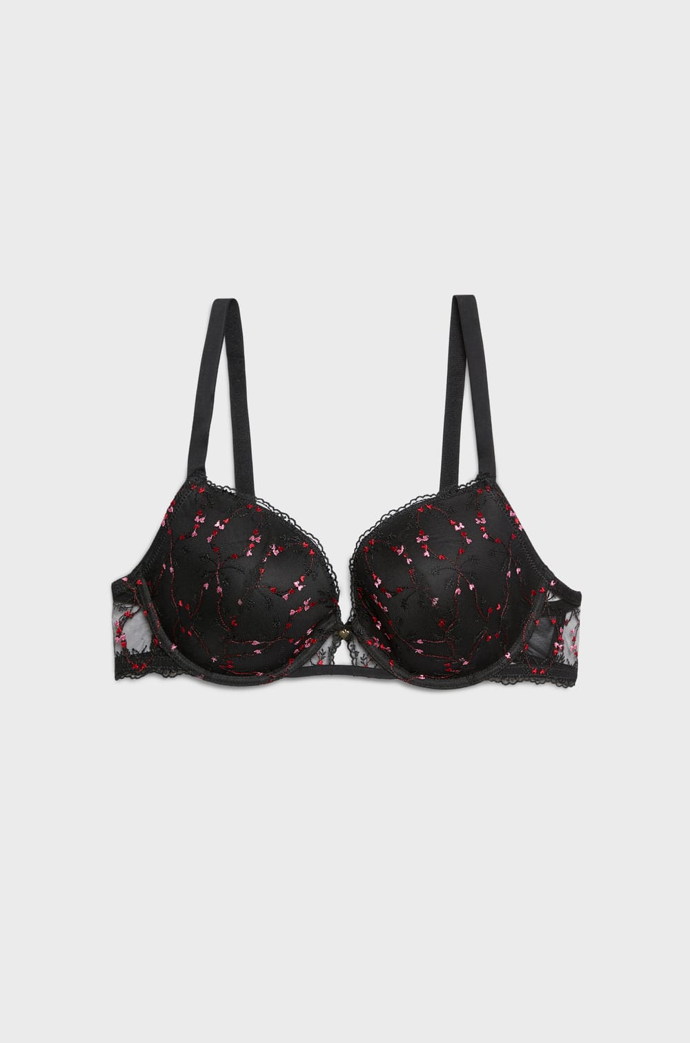 Bra N.5 - The Lightly Lined Plunge Heart Embroidery Two-Tone;${refinementColor}