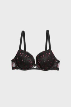 Bra N.5 - The Lightly Lined Plunge Heart Embroidery Two-Tone;${refinementColor}