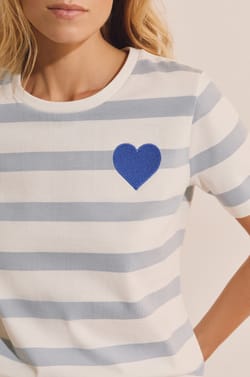 Striped Cotton T-shirt;${refinementColor}