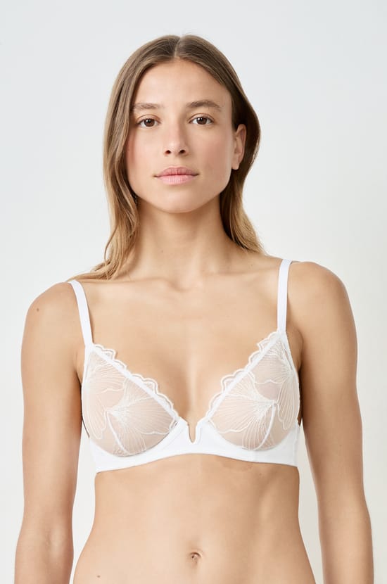 Lace Balconette Bra;${refinementColor}