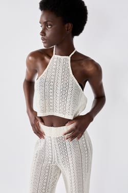 Crochet Backless Top;${refinementColor}