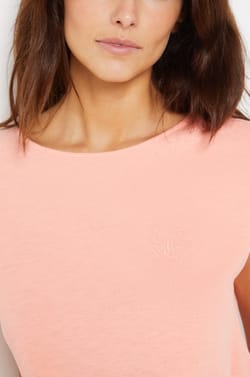 Tie-front Pyjama Top;${refinementColor}