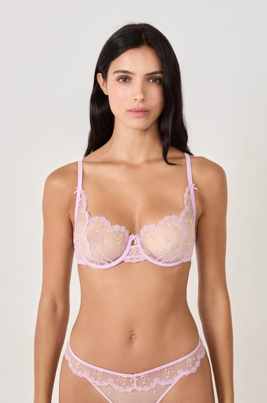 Classic Embroidered Bra;${refinementColor}