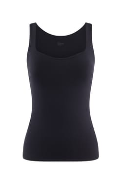 Microfiber Tank Top With Built-In Bra;${refinementColor}