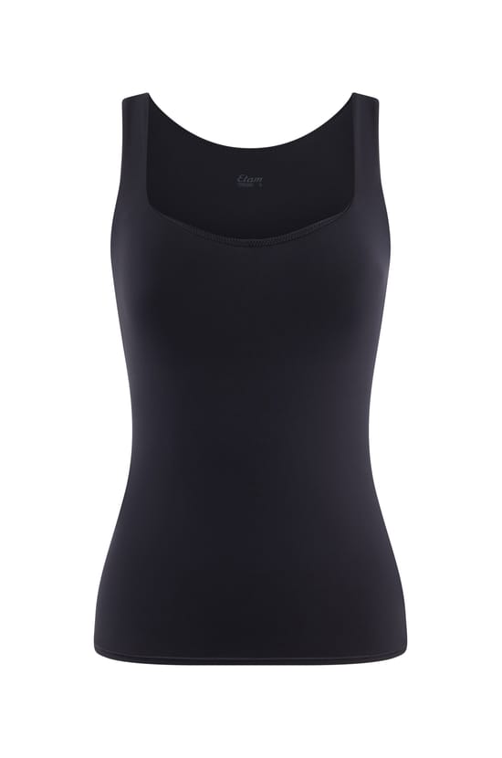 Microfiber Tank Top With Built-In Bra;${refinementColor}
