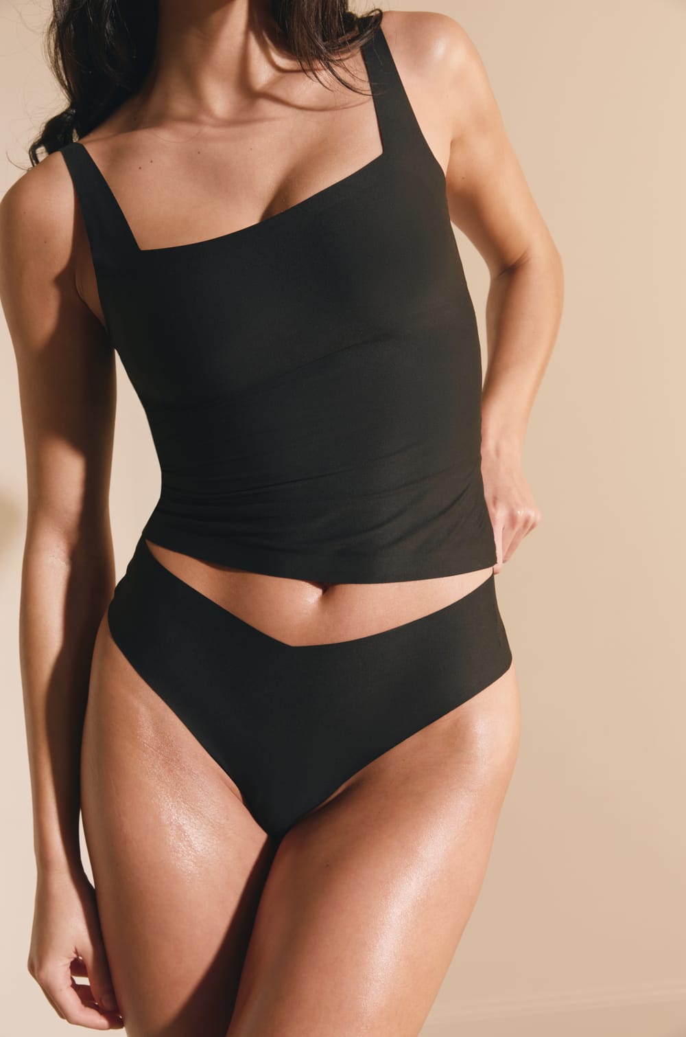 Microfibre Camisole with Removable Pads;${refinementColor}