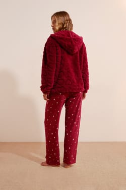 Ensemble de pyjama 3 pi&egrave;ces avec coton &agrave; motifs c&oelig;urs;${refinementColor}