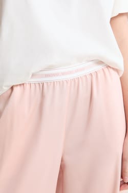 Pantalon de pyjama taille &eacute;lastique "move, smile, sleep;${refinementColor}