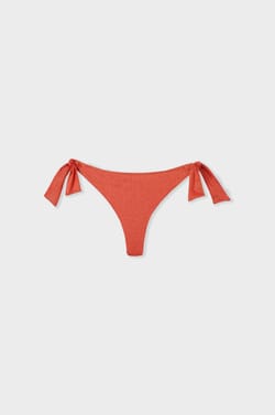 Glittery Brazilian tie-side bikini bottom;${refinementColor}