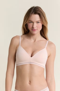 Wireless Lightly Lined Cotton Bra;${refinementColor}