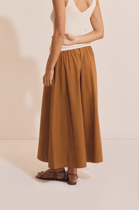 Jupe longue en coton;${refinementColor}