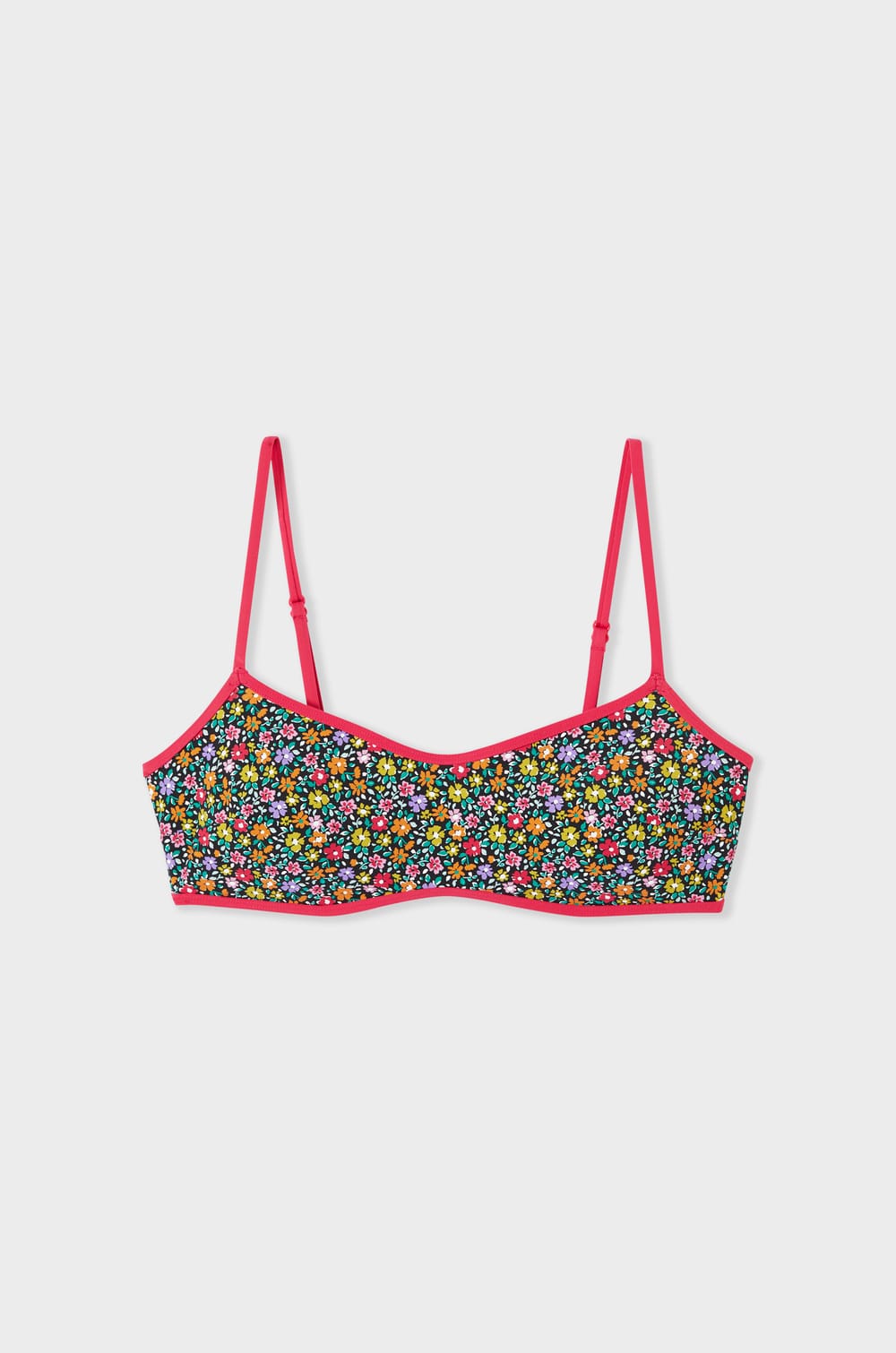 Floral Bikini Top Bralette;${refinementColor}