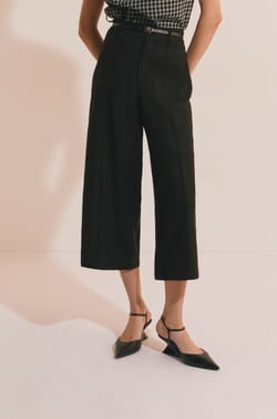 Caprihose mit Leinen;${refinementColor}