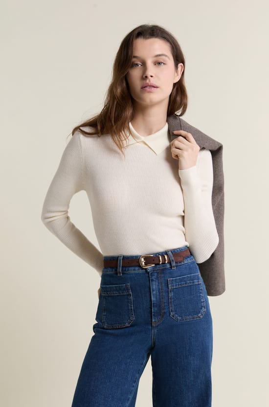 Polo manches longues;${refinementColor}