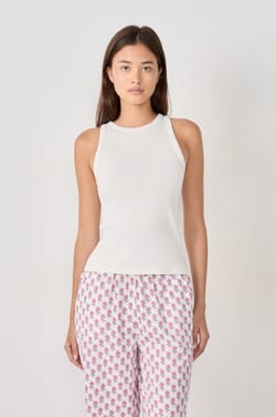 Bawełniana Koszulka na Ramiączkach od piżamy;${refinementColor}