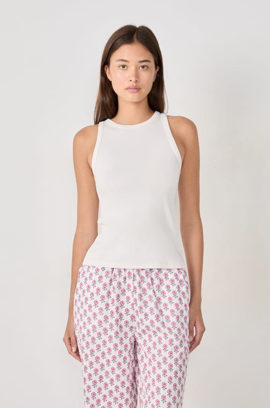 Cotton Pyjama Tank Top;${refinementColor}