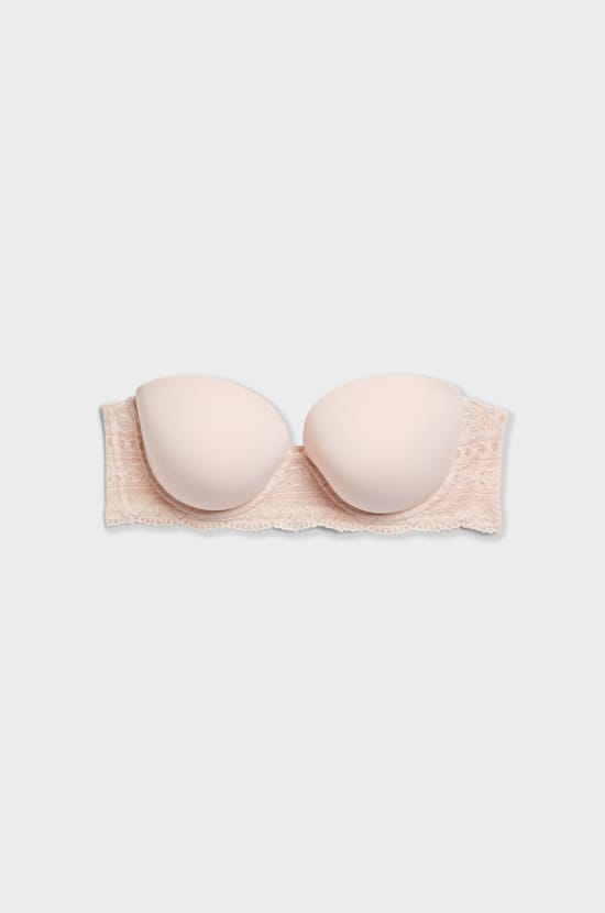 Strapless lightly lined bra with removable straps - D cup;${refinementColor}