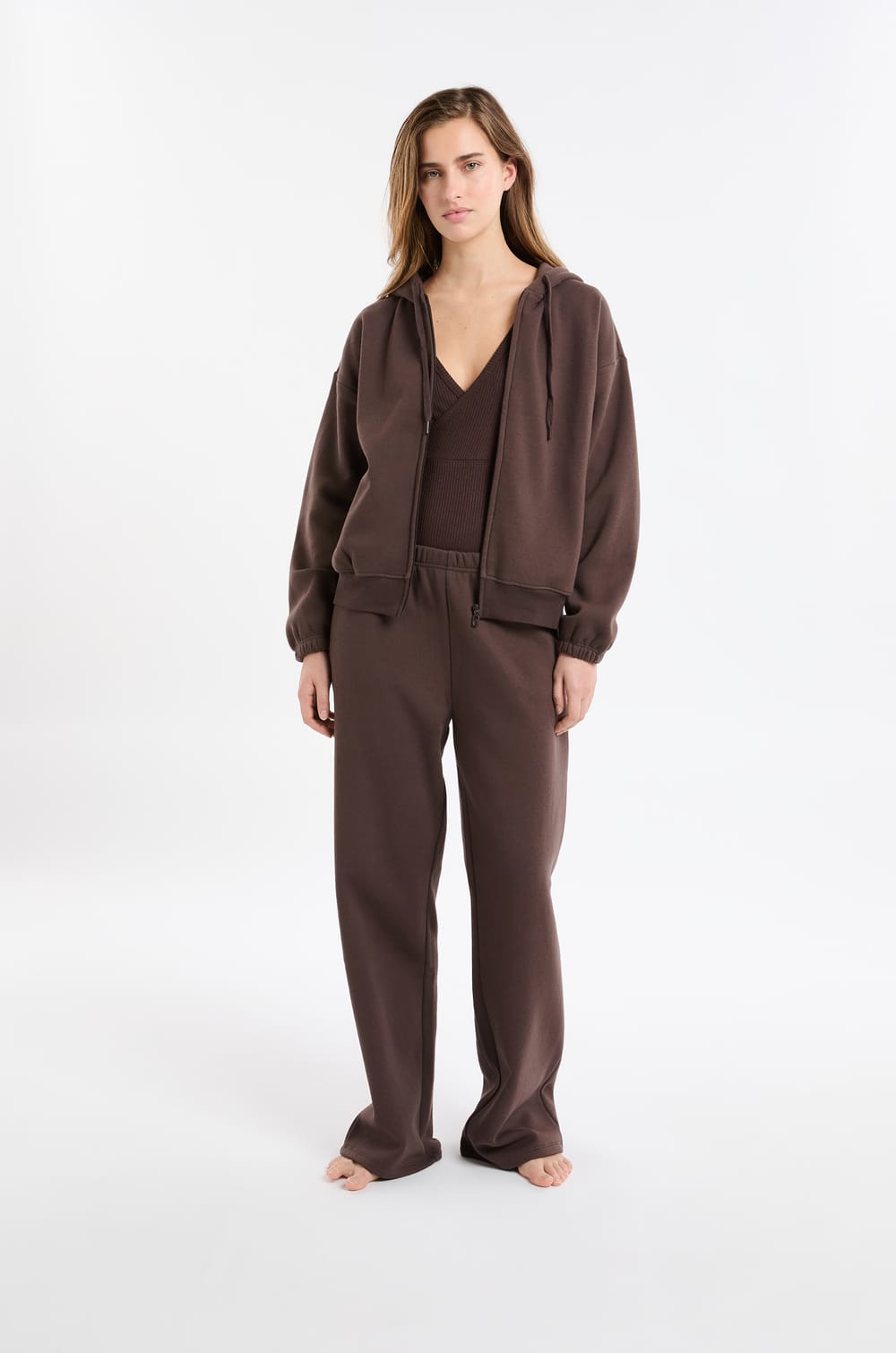 Hooded Jacket with Cotton;${refinementColor}