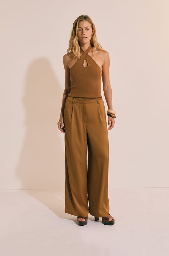 Top sans manches col crois&eacute;;${refinementColor}