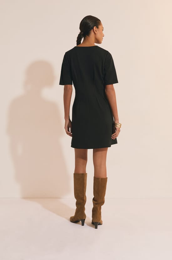 Robe courte en coton;${refinementColor}