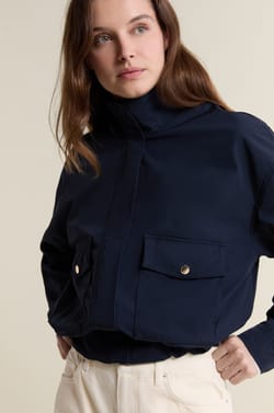 High Neck Jacket;${refinementColor}