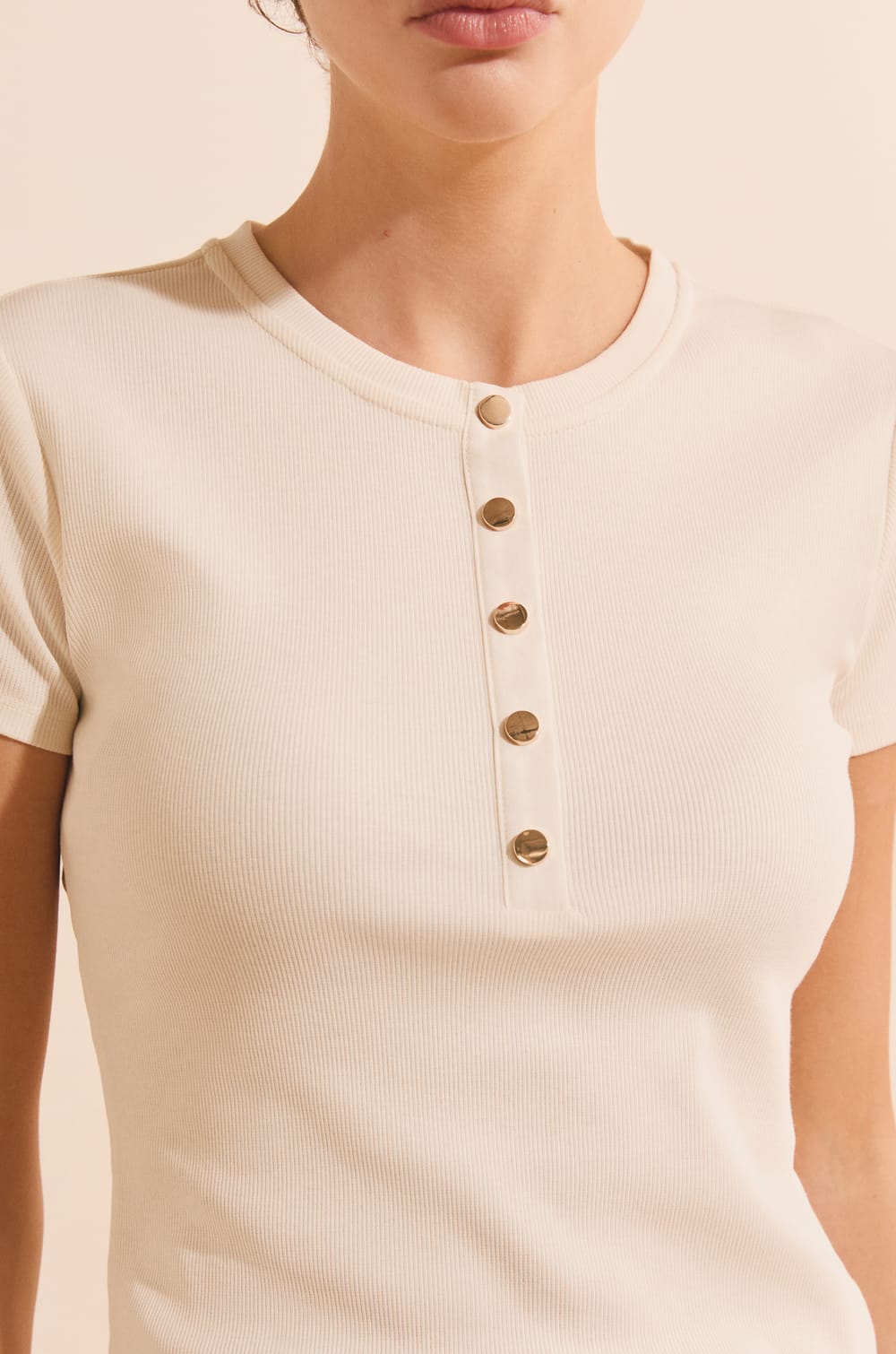 T-shirt manches courtes en coton;${refinementColor}