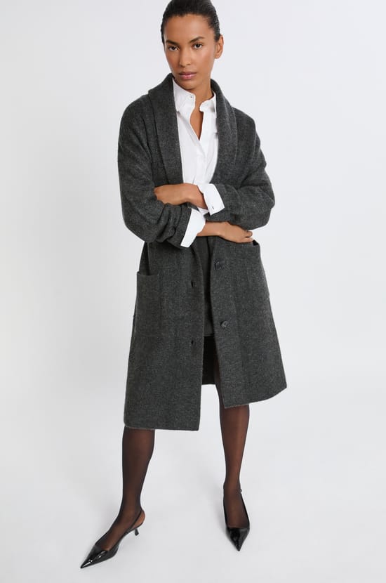Manteau long avec boutons;${refinementColor}