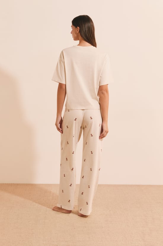 Ensemble de pyjama 2 pi&egrave;ces &agrave; motifs chiens;${refinementColor}