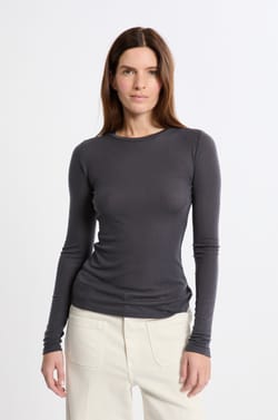 T-shirt thermique col roulé avec laine;${refinementColor}