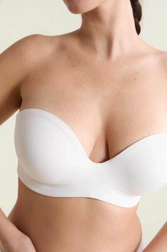 Bandeau van microvezel met verwijderbare bandjes, D-cup;${refinementColor}