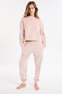 Pantalon de pyjama taille élastiquée;${refinementColor}