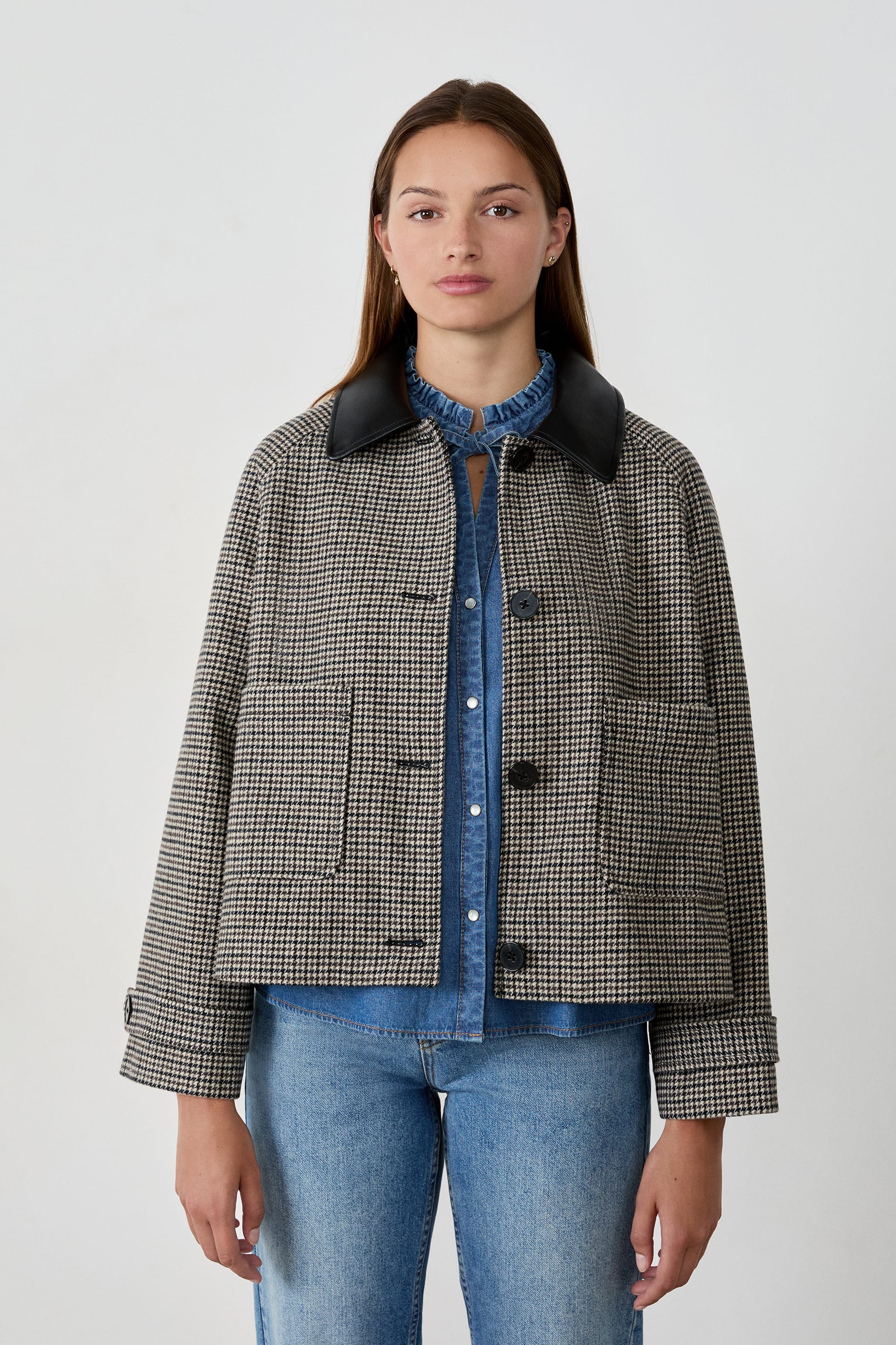 Short Jacquard Jacket - FYN - BEIGE - ETAM