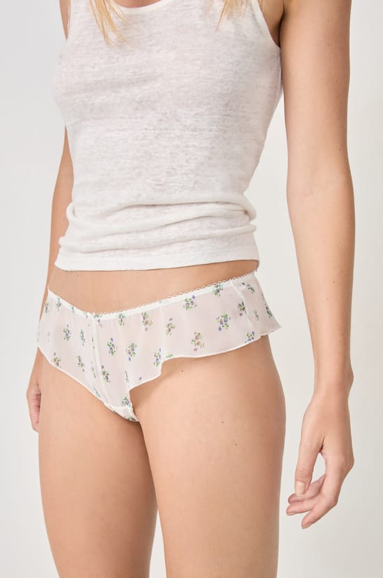 Printed Tulle Hipster;${refinementColor}