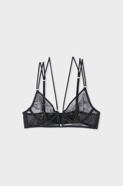 Soutien-gorge en dentelle rebrodée;${refinementColor}
