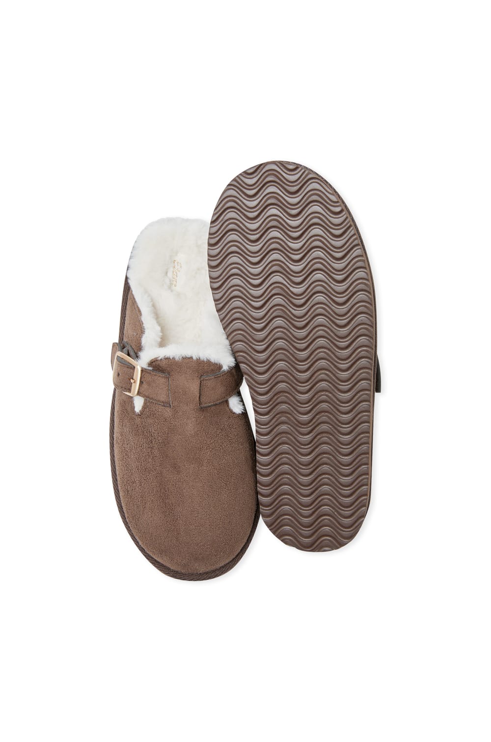 Chaussons mules avec boucle;${refinementColor}